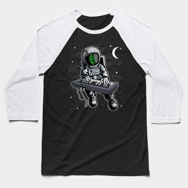 Astronaut Organ Ethereum Classic ETH Coin To The Moon Crypto Token Cryptocurrency Blockchain Wallet Birthday Gift For Men Women Kids Baseball T-Shirt by Thingking About